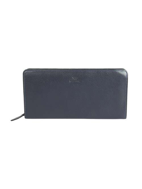 blue solid wallet - 18393000 -  Standard Image - 0