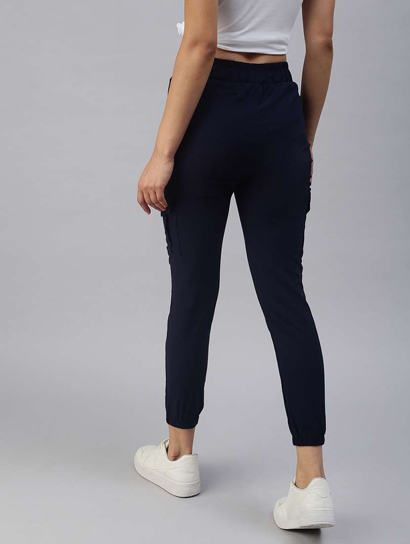 high-rise solid joggers - 18393004 -  Standard Image - 2