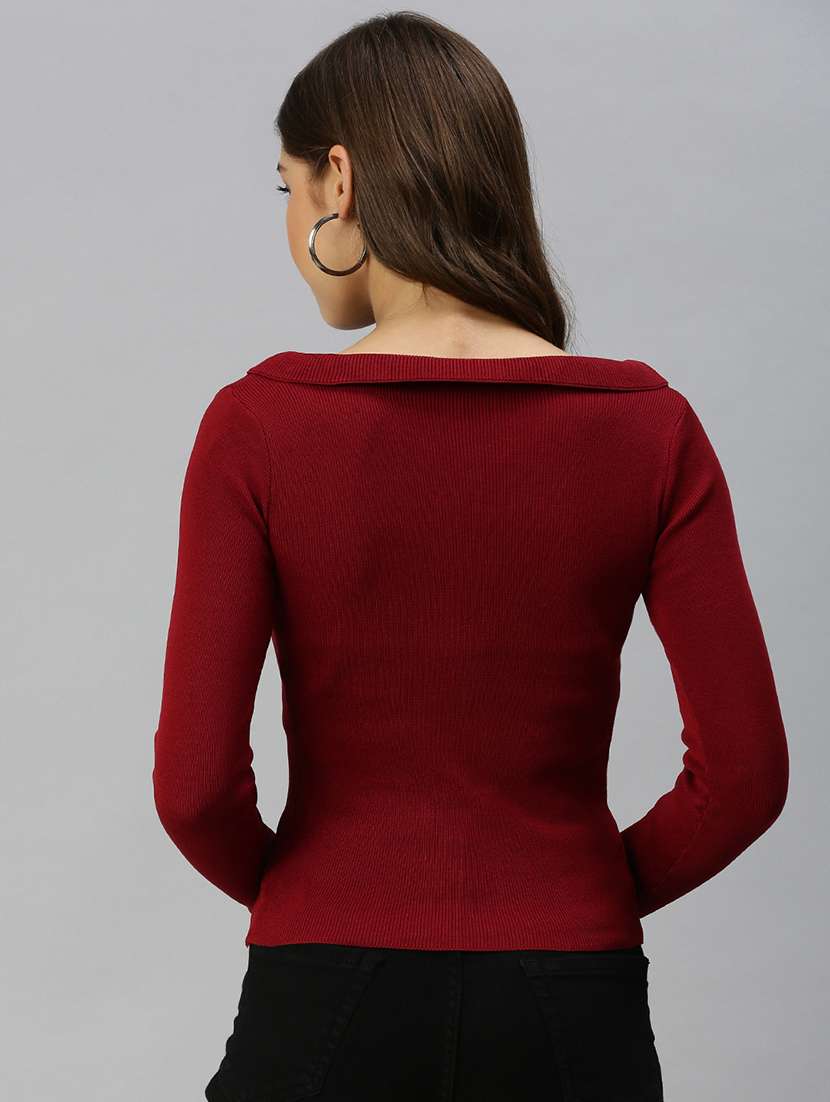 peter pan neck solid top  - 18393036 -  Standard Image - 2