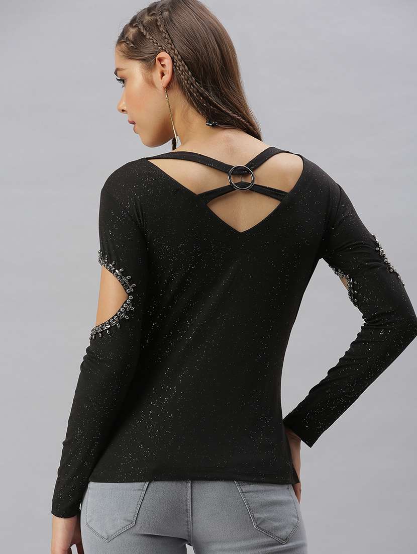 boat neck solid regular top  - 18393069 -  Standard Image - 2