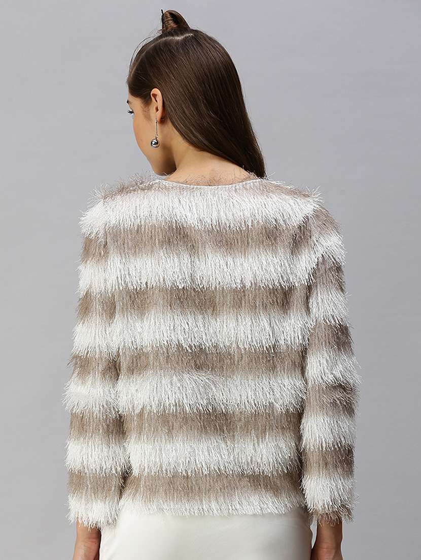 long sleeved striped regular top - 18393086 -  Standard Image - 2