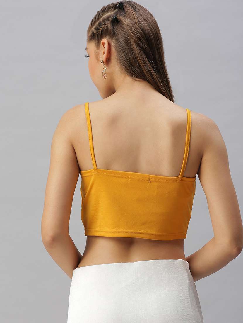 women's crop shoulder strap top - 18393094 -  Standard Image - 2
