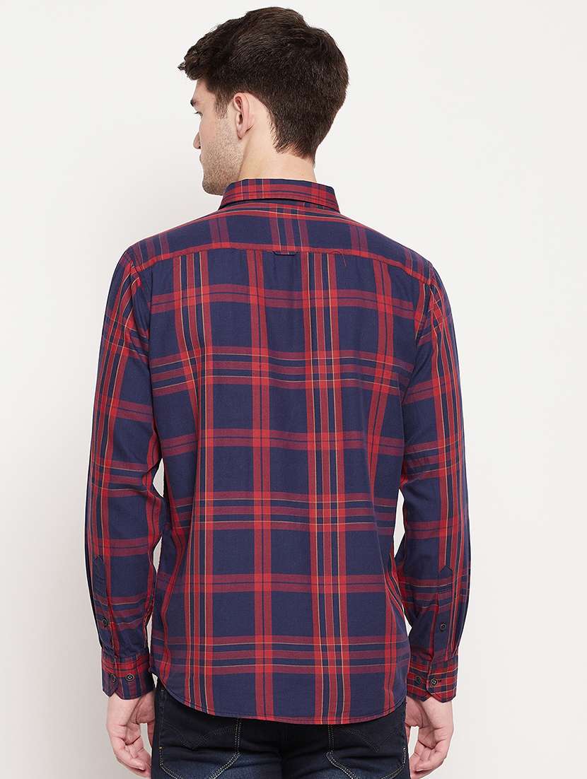 red checkered casual shirt - 18393168 -  Standard Image - 2