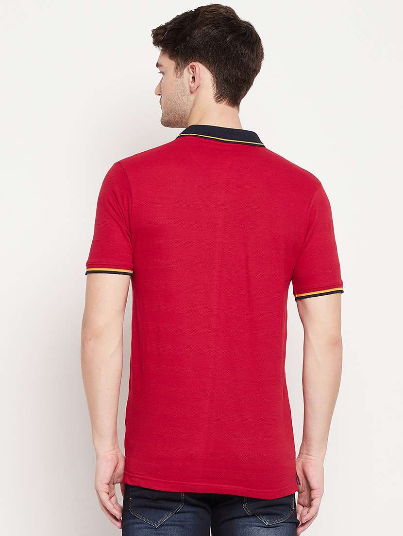 red solid polo t-shirt - 18393193 -  Standard Image - 2