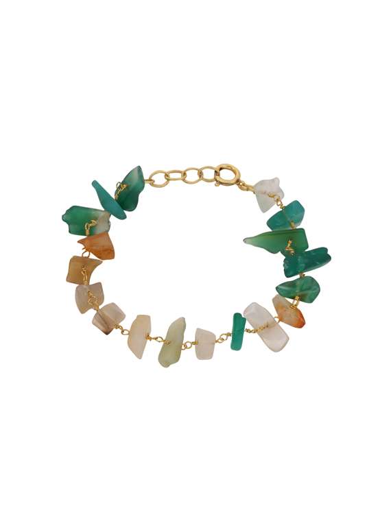 gold brass links bracelet