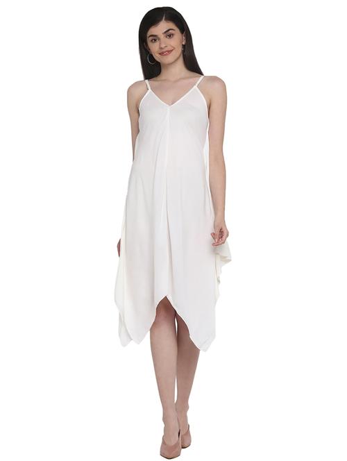 women's asymmetric solid dress - 18393305 -  Standard Image - 0