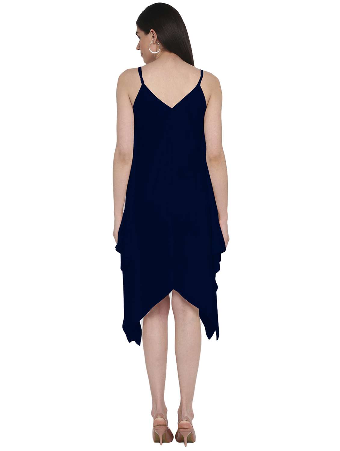 women's asymmetric solid dress - 18393307 -  Standard Image - 2