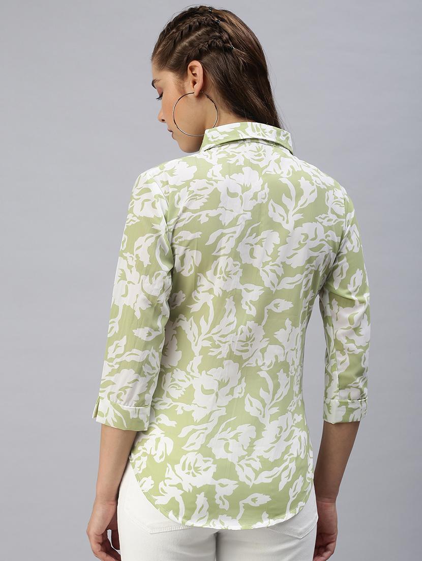 long sleeved printed regular shirt - 18393462 - Standard Image - 2
