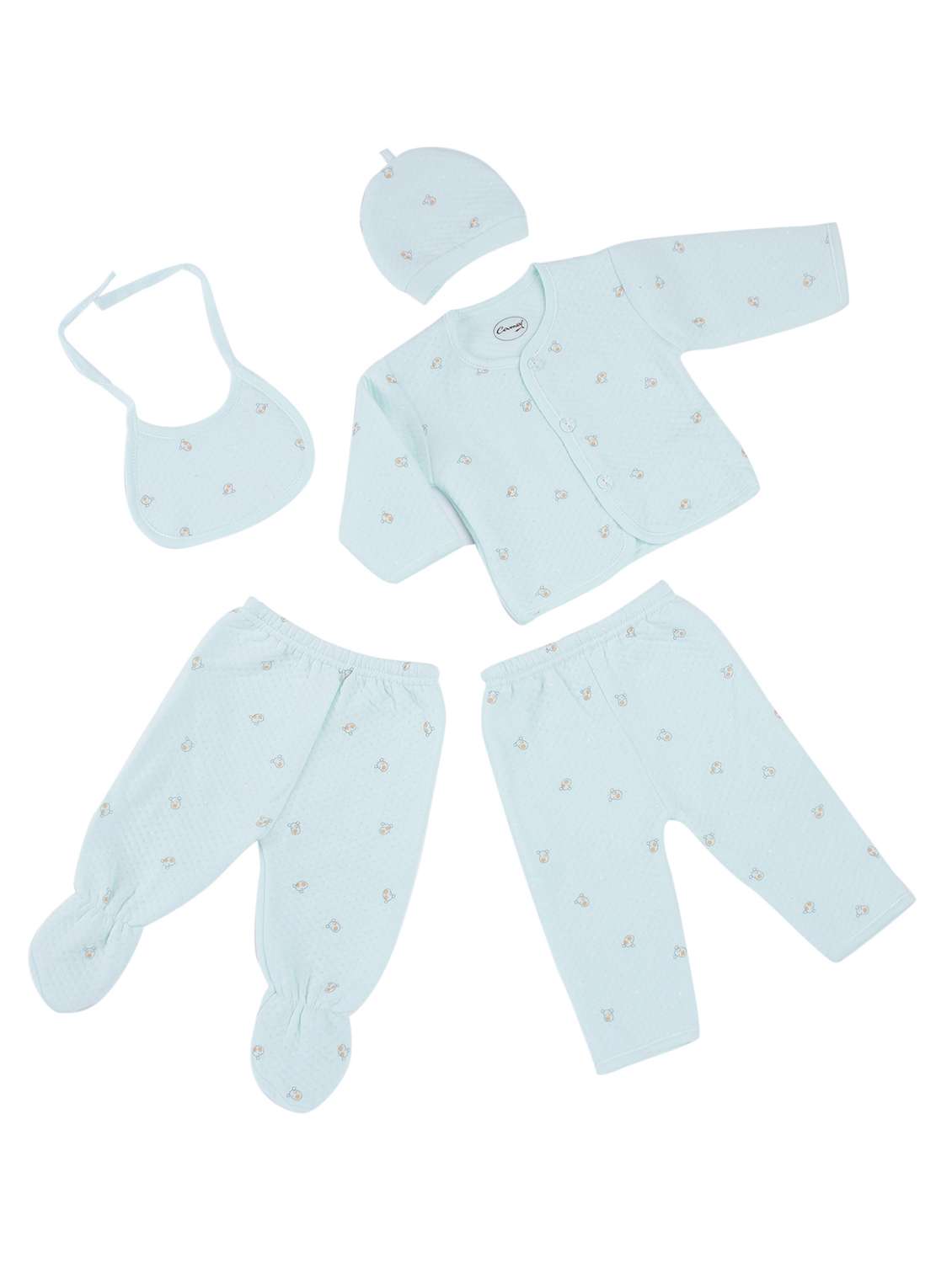 light blue printed twin sets 