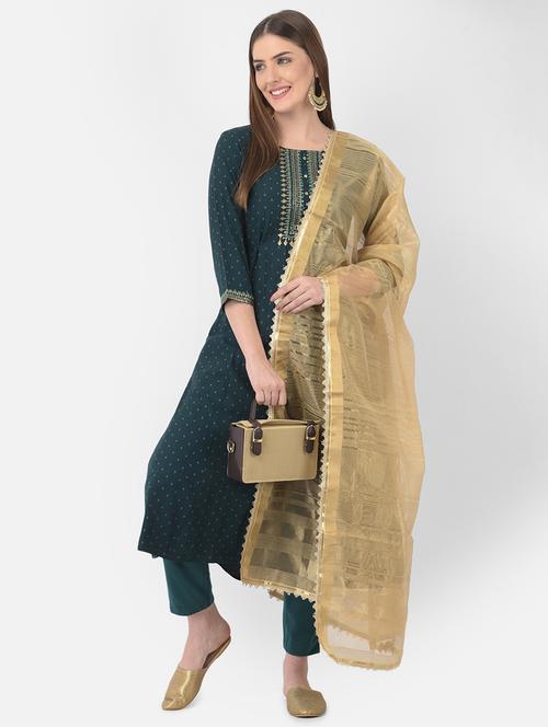 women printed three quarter sleeve straight kurta - 18393527 - Standard Image - 0