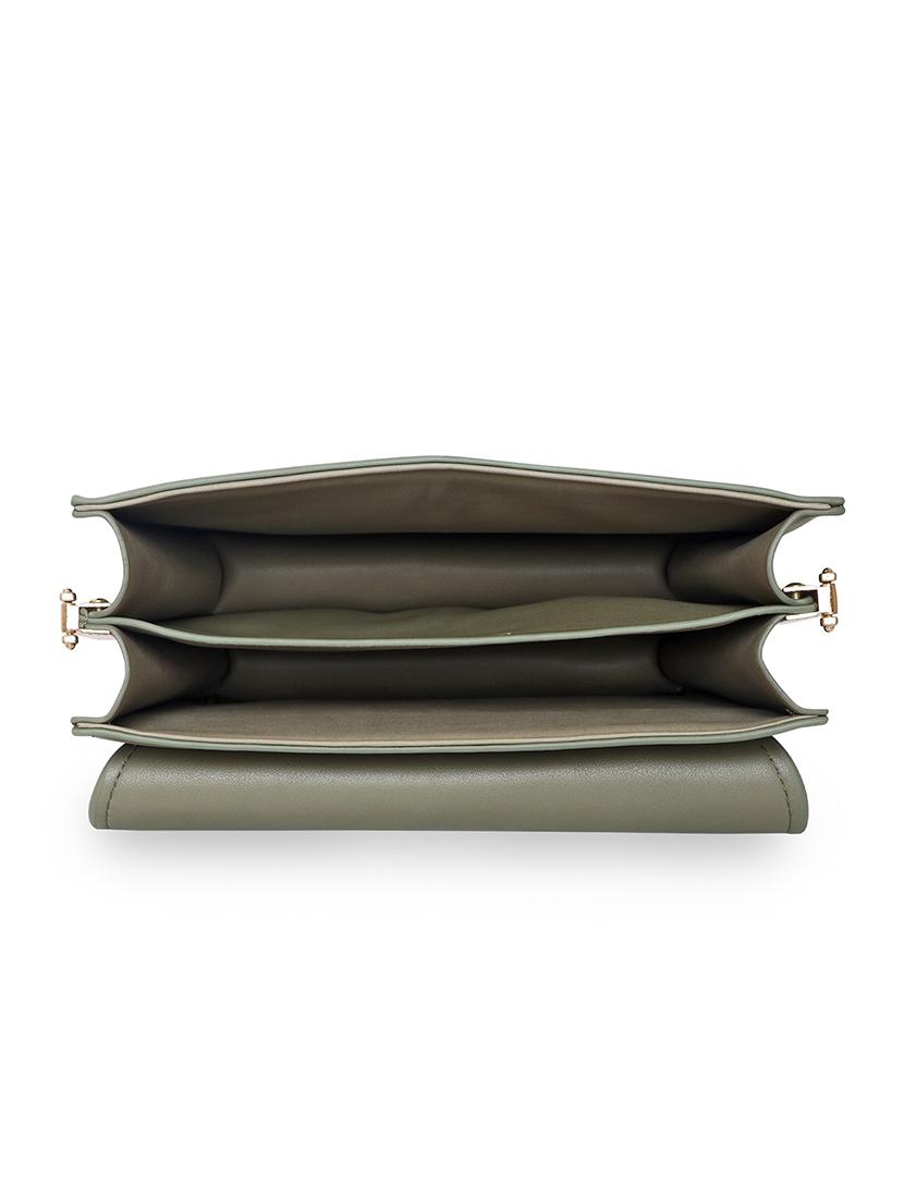 olive solid regular sling bag - 18393682 - Standard Image - 2