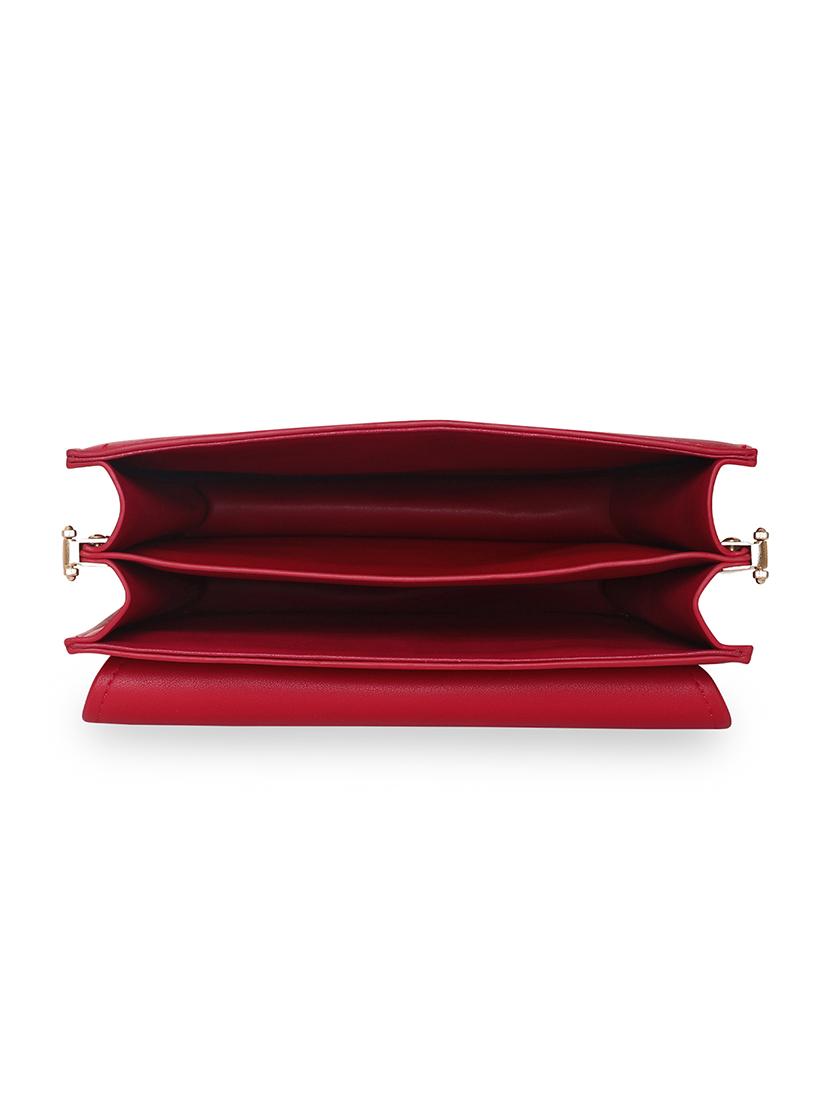 red solid regular sling bag - 18393683 - Standard Image - 2