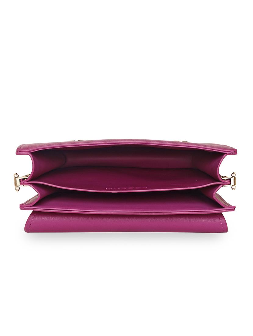 pink solid regular sling bag - 18393685 - Standard Image - 2