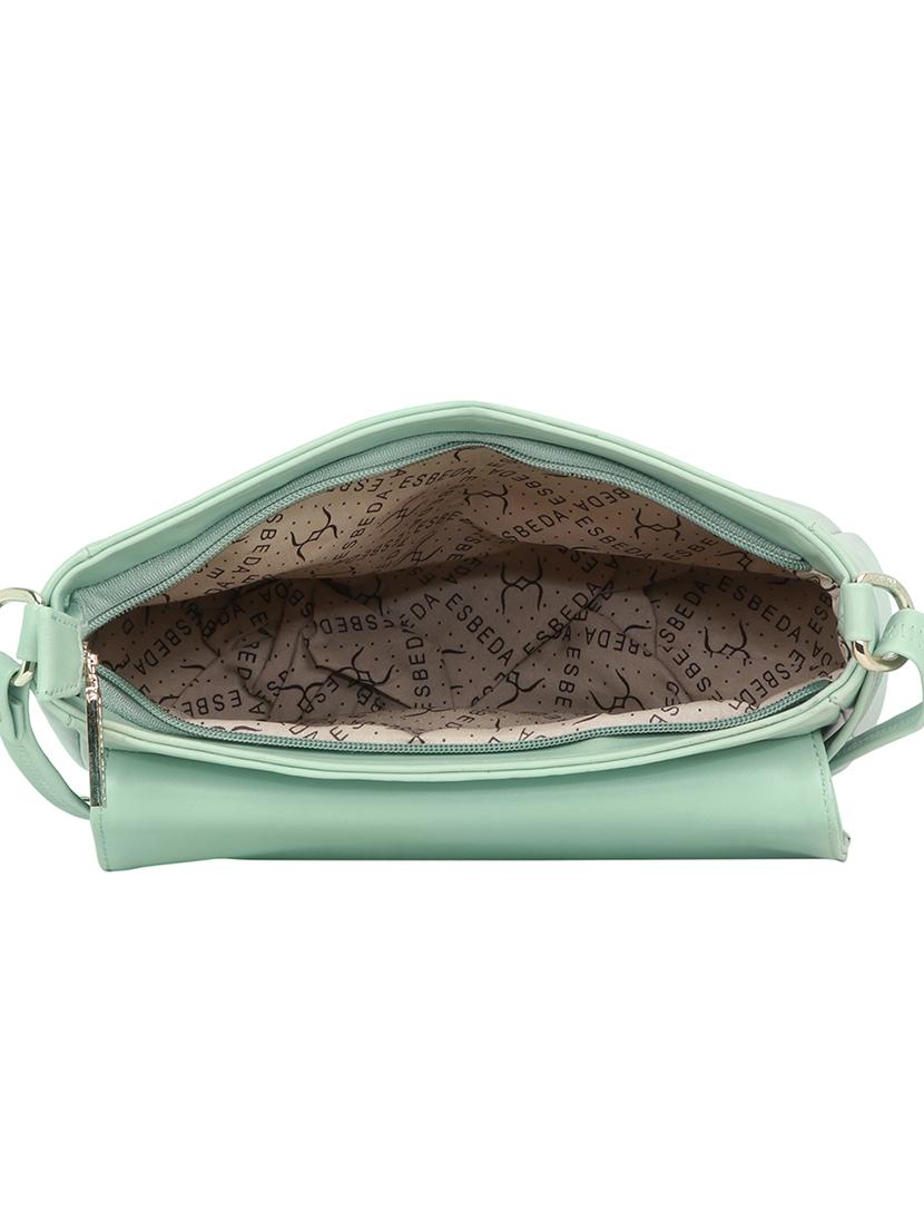 green solid regular sling bag - 18393705 - Standard Image - 2