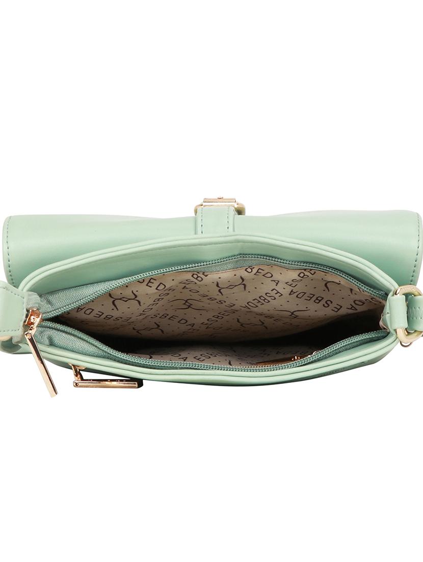 green solid regular sling bag - 18393706 - Standard Image - 2
