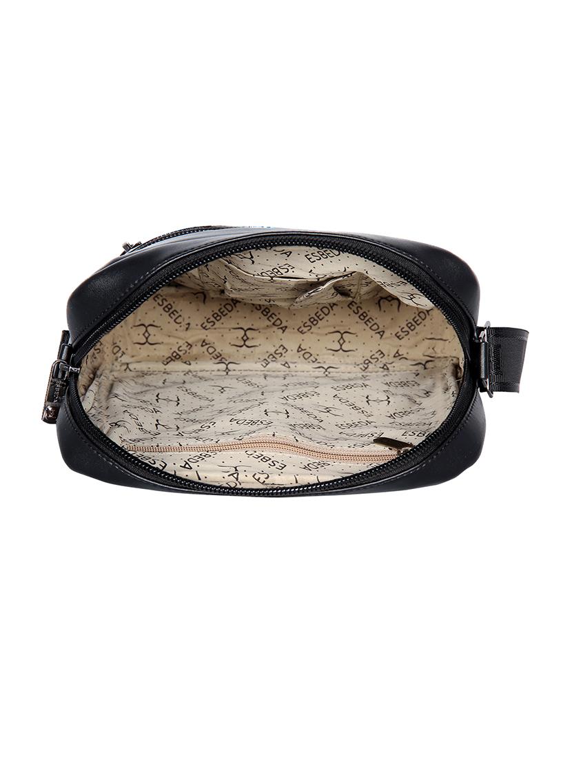 black solid regular sling bag - 18393749 - Standard Image - 2