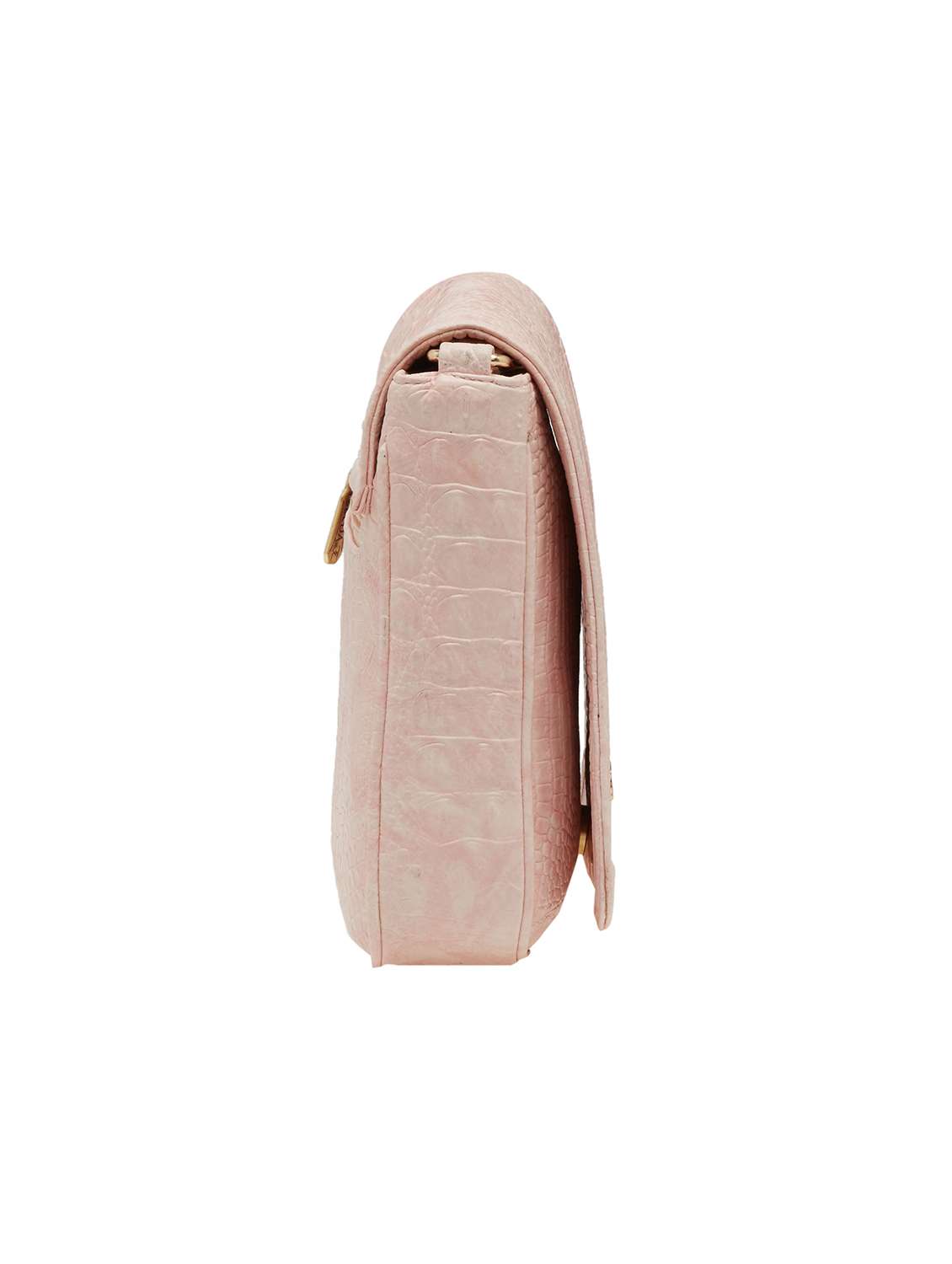 pink textured regular sling bag - 18393783 -  Standard Image - 2