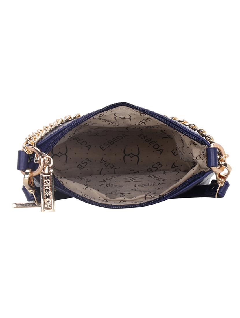 blue solid regular sling bag - 18393816 - Standard Image - 2