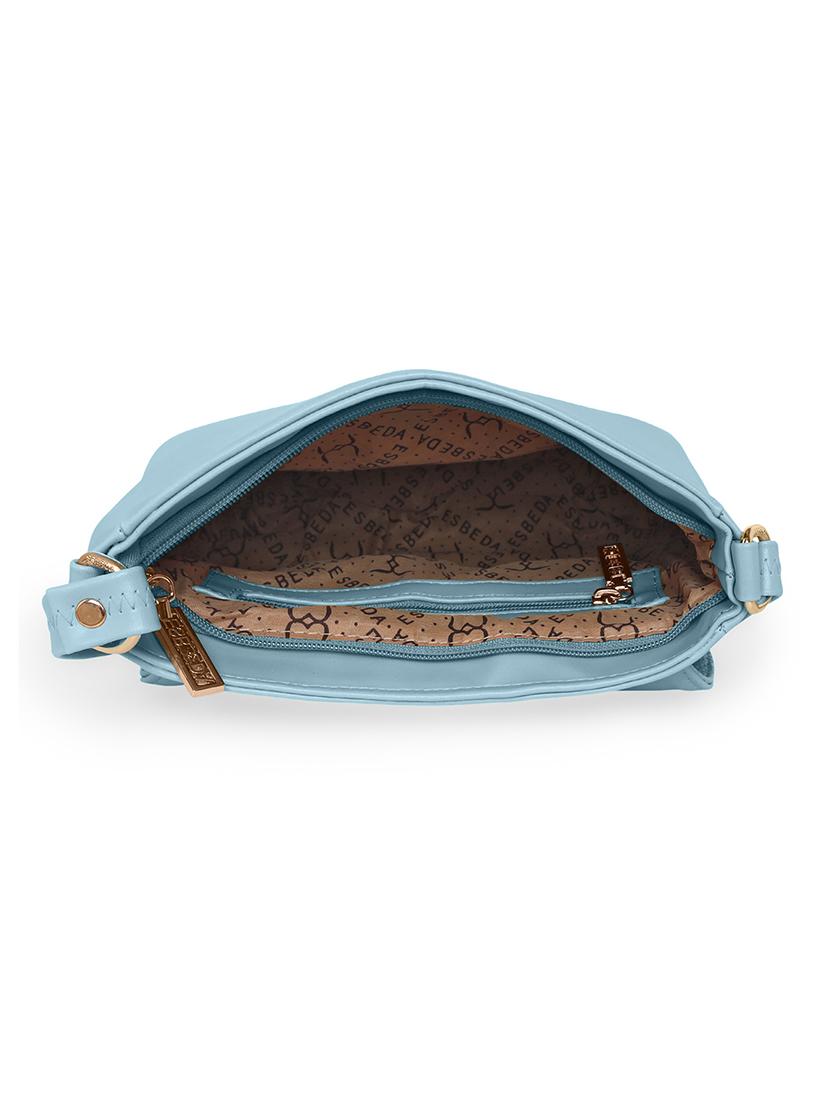 light blue solid regular sling bag - 18393838 - Standard Image - 2