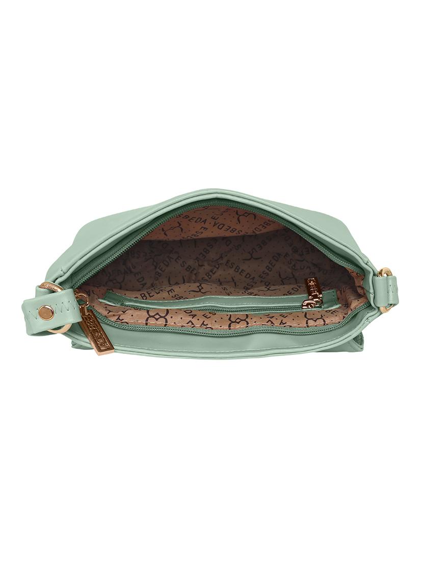 green solid regular sling bag - 18393841 - Standard Image - 2