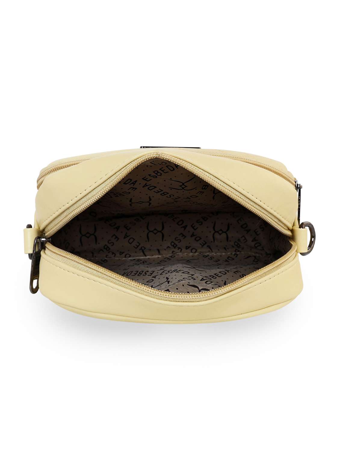 yellow textured regular sling bag - 18393899 - Standard Image - 2