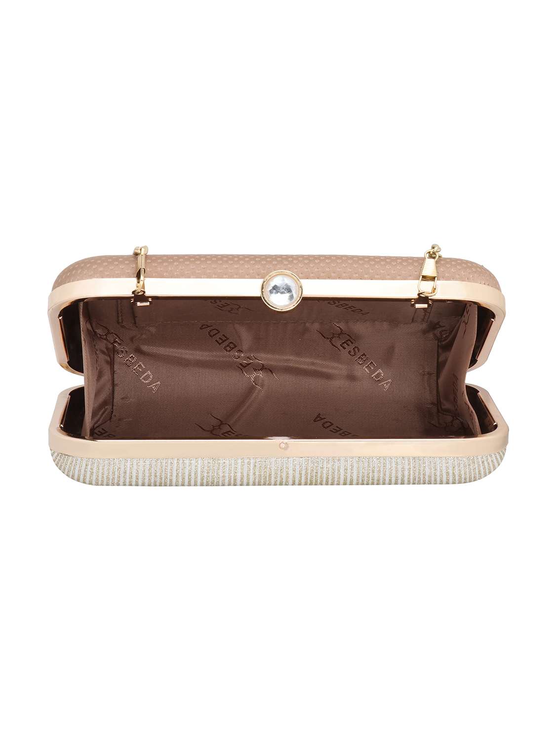 pink textured box clutch - 18393961 -  Standard Image - 2