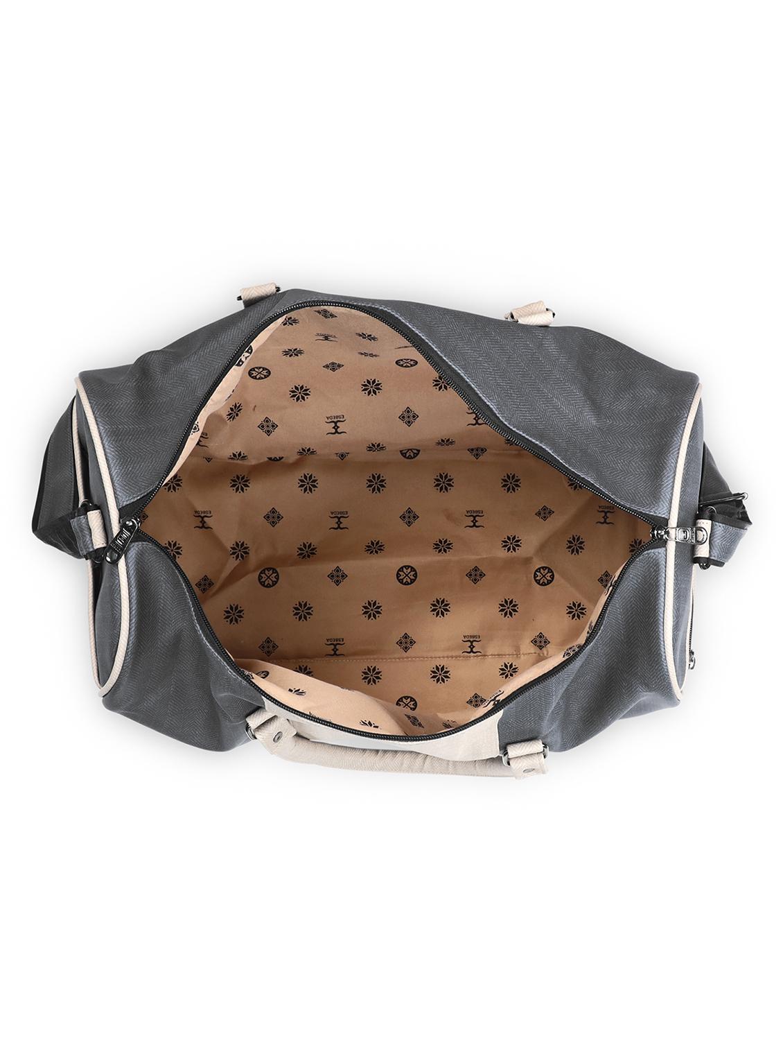 grey leatherette (pu) dufflebag - 18394034 - Standard Image - 2