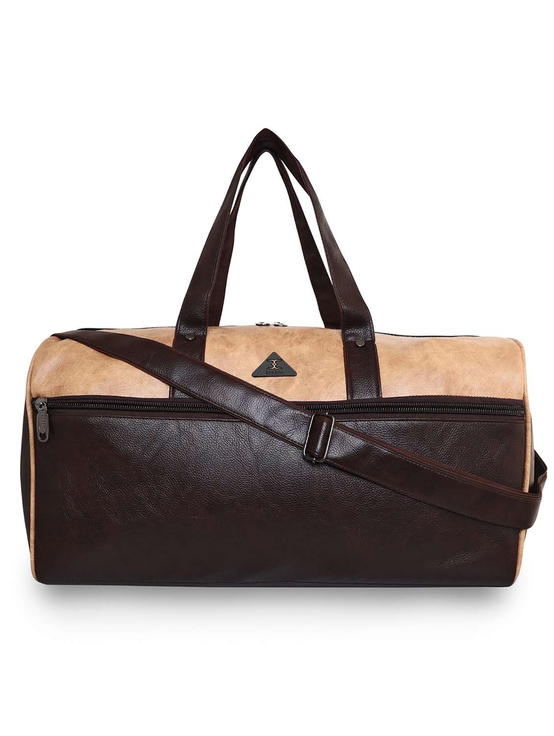 beige leatherette (pu) dufflebag - 18394041 -  Zoom Image - 0