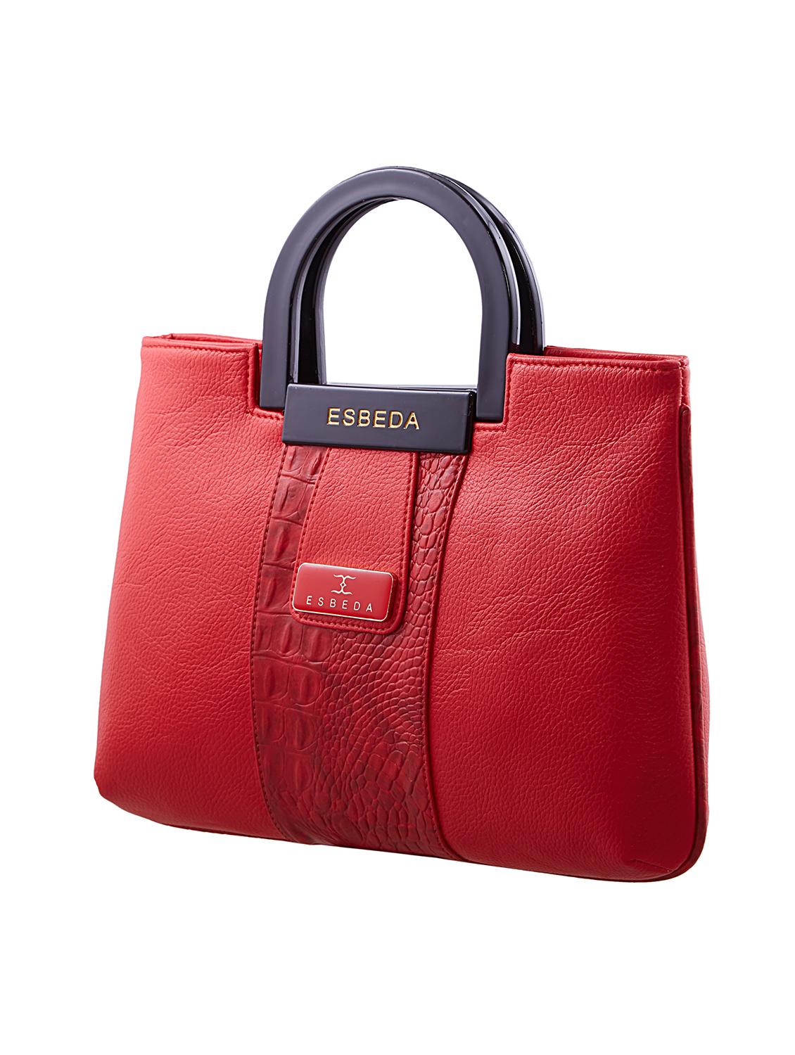 red leatherette (pu) handbag - 18394056 - Standard Image - 2