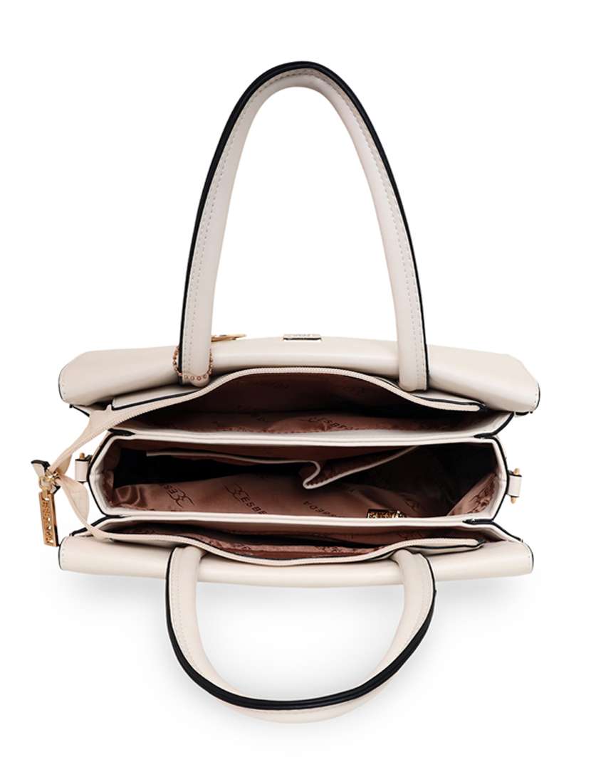 white leatherette (pu) handbag - 18394105 -  Standard Image - 2