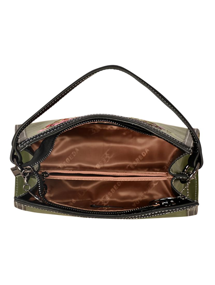 green leatherette (pu) handbag - 18394129 - Standard Image - 2