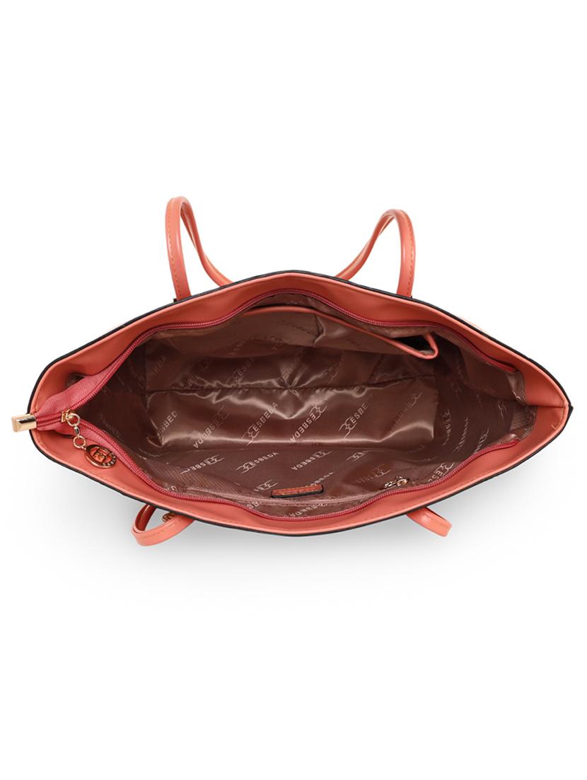 orange leatherette (pu) handbag - 18394140 - Standard Image - 2