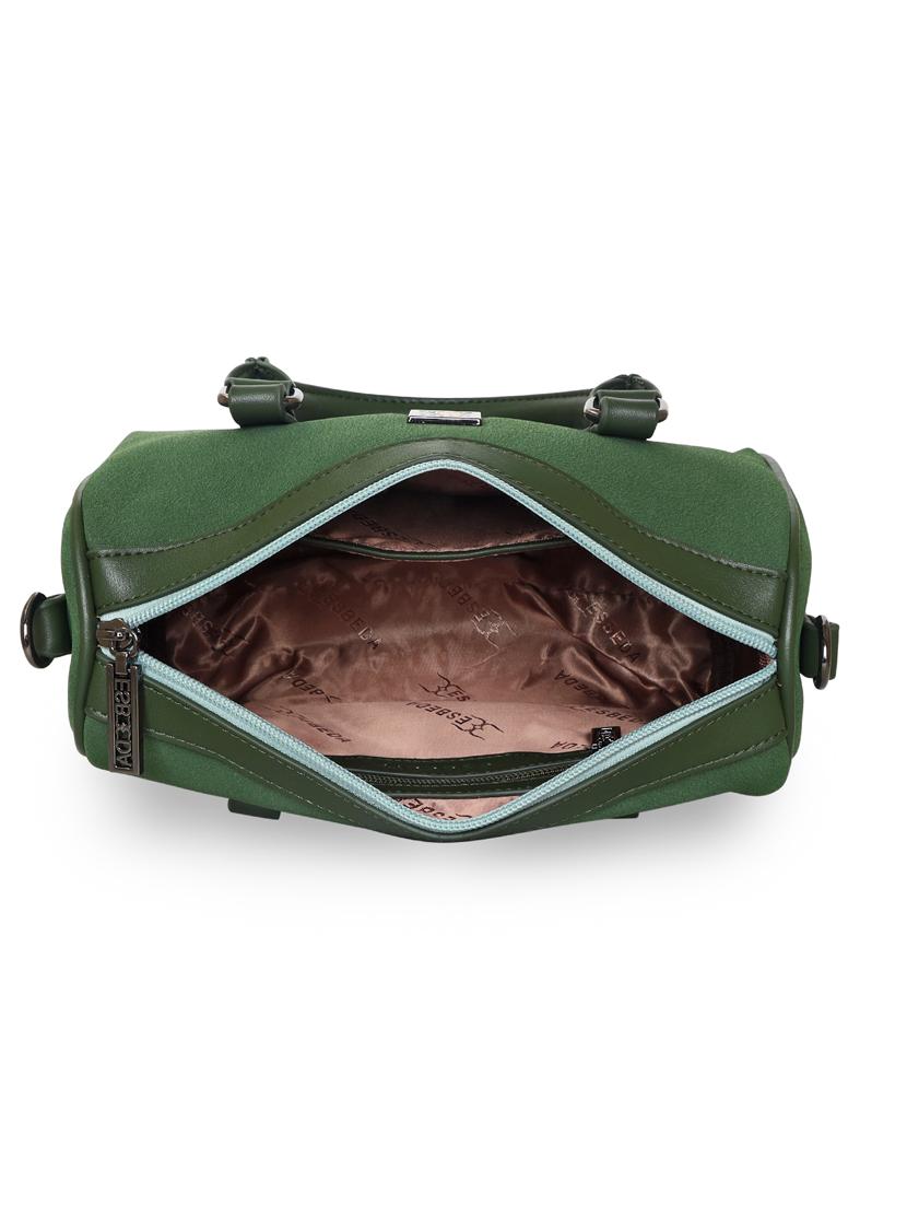 green leatherette (pu) handbag - 18394186 - Standard Image - 2