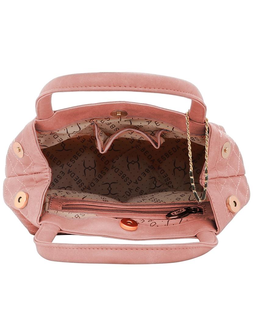 pink leatherette (pu) handbag - 18394204 - Standard Image - 2