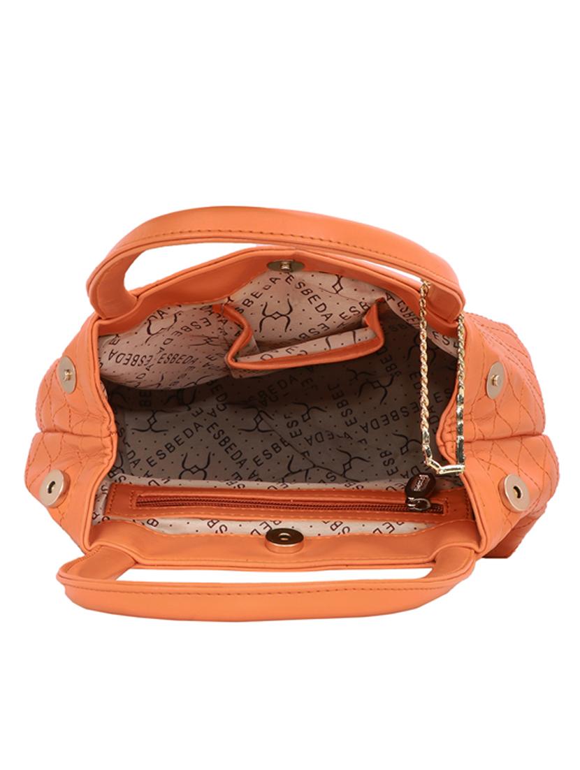 orange leatherette (pu) handbag - 18394208 - Standard Image - 2