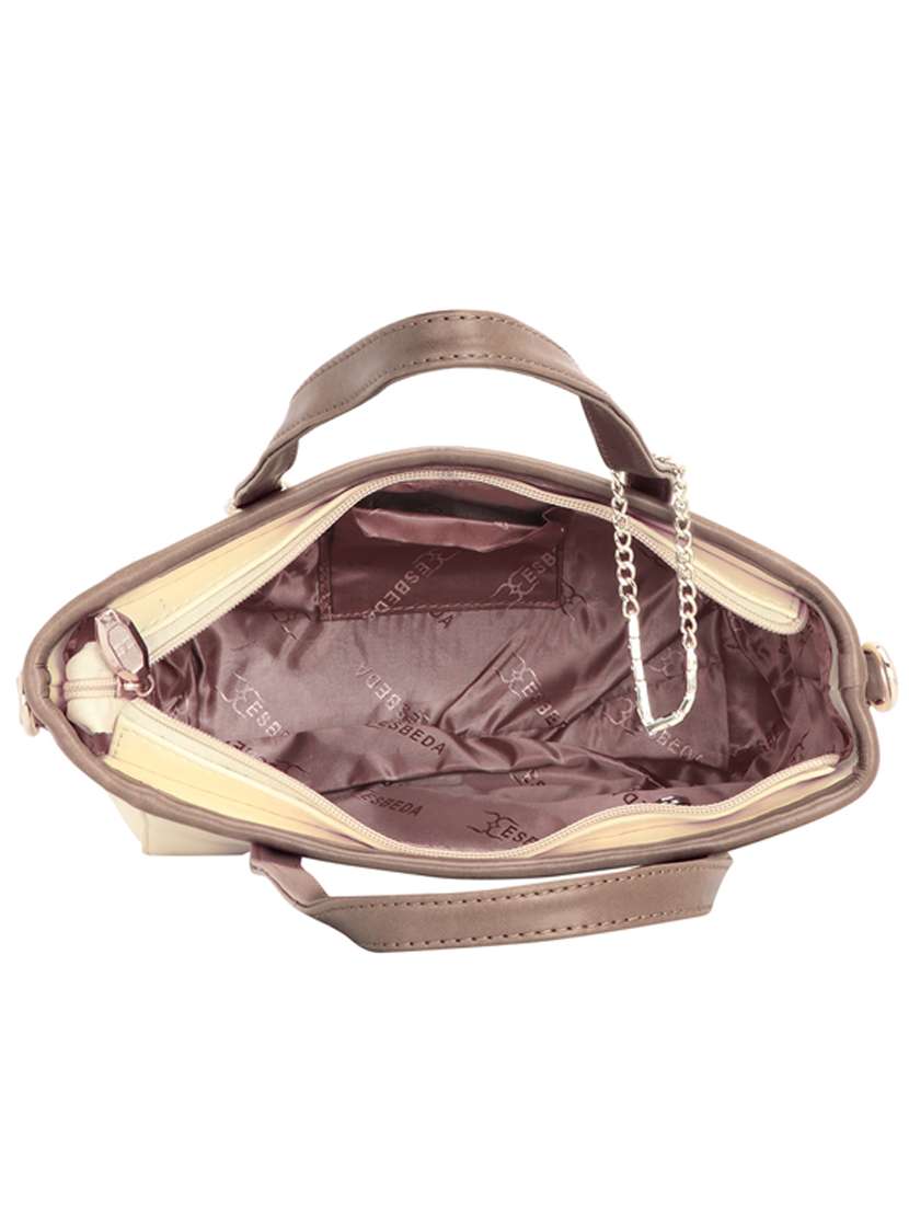 yellow leatherette (pu) handbag - 18394214 -  Standard Image - 2