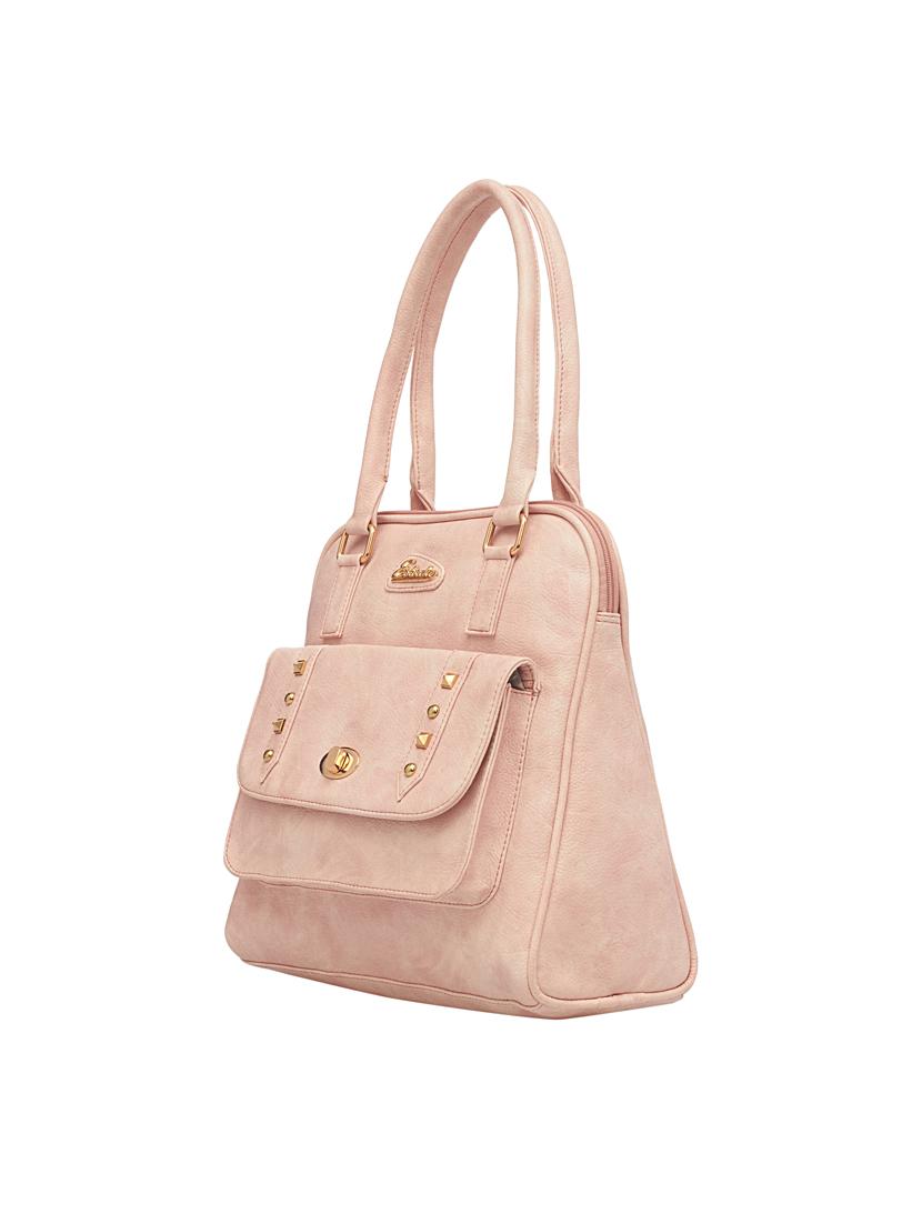 pink leatherette (pu) handbag - 18394224 - Standard Image - 2