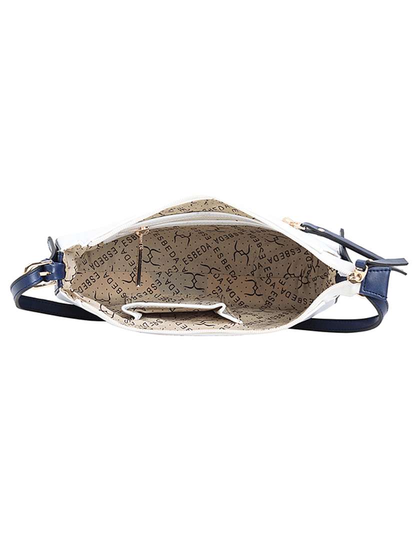 white leatherette (pu) handbag - 18394238 - Standard Image - 2