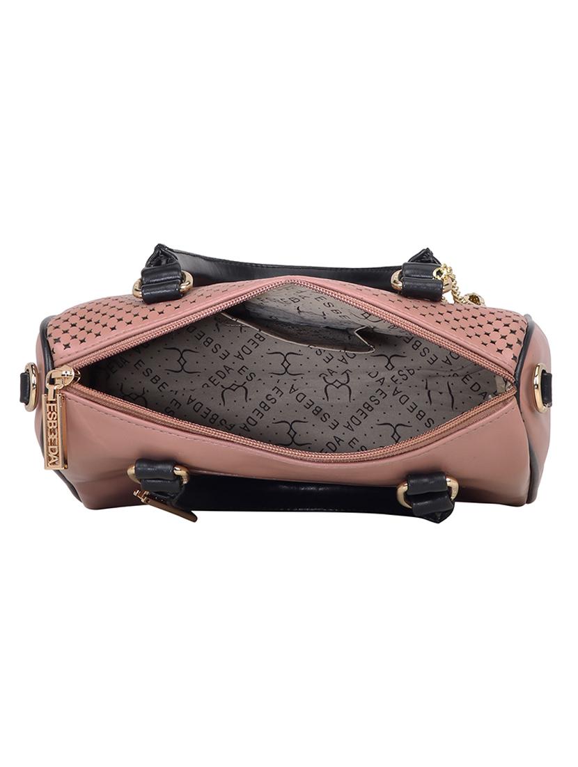 pink leatherette (pu) regular handbag - 18394251 - Standard Image - 2