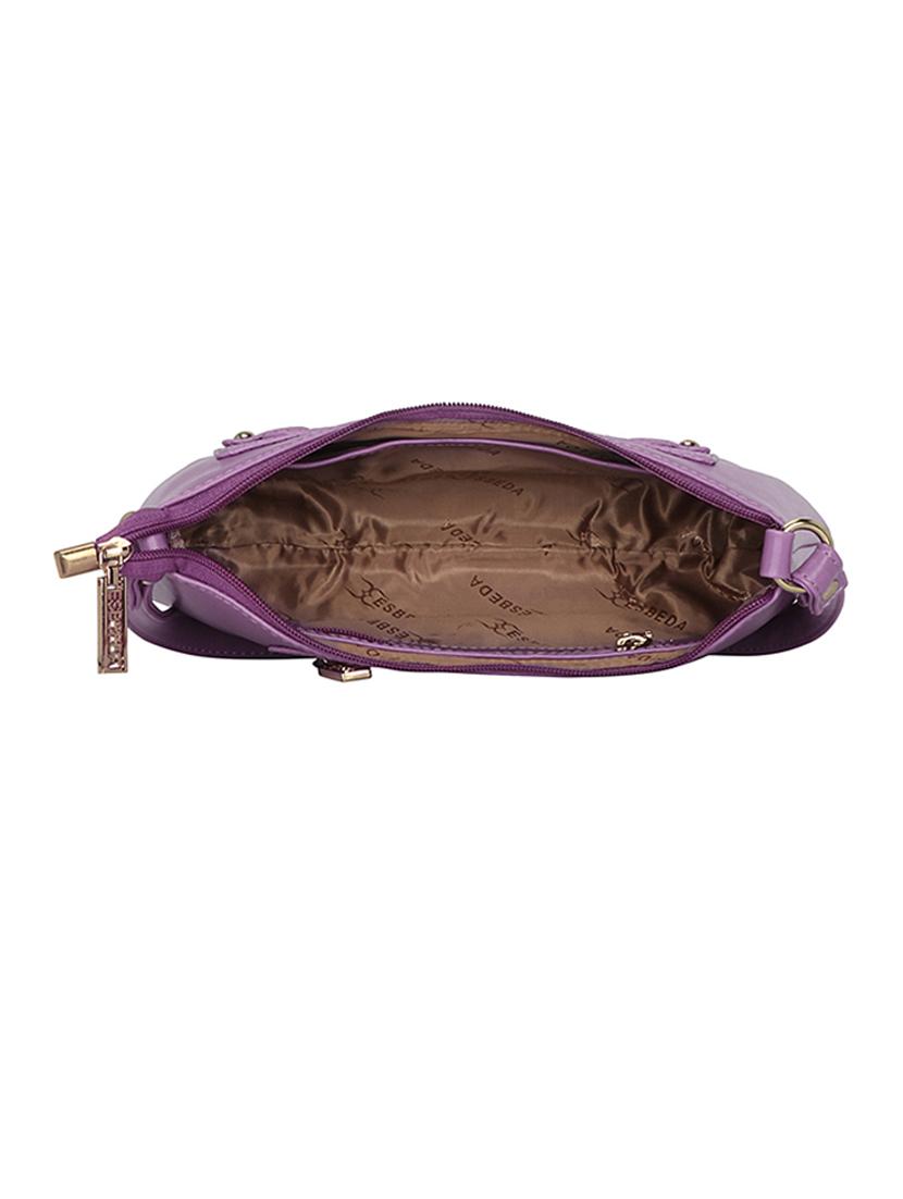 purple leatherette (pu) handbag - 18394336 - Standard Image - 2