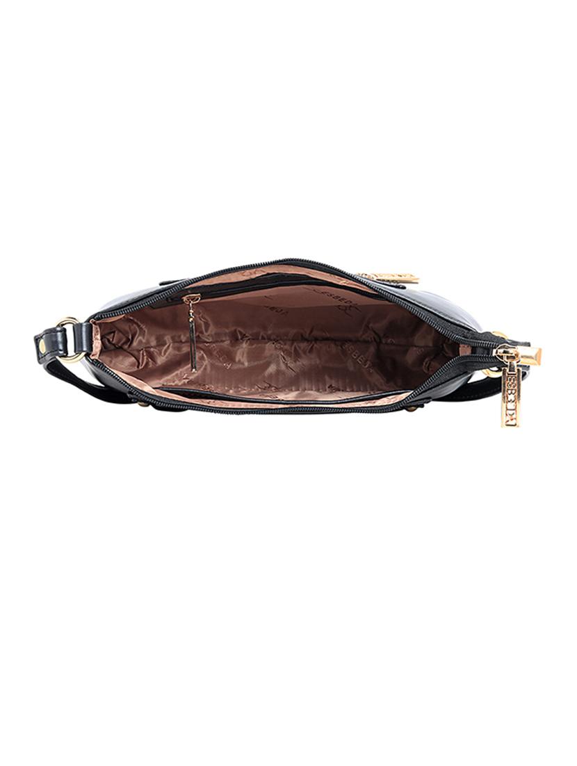 black leatherette (pu) handbag - 18394340 - Standard Image - 2