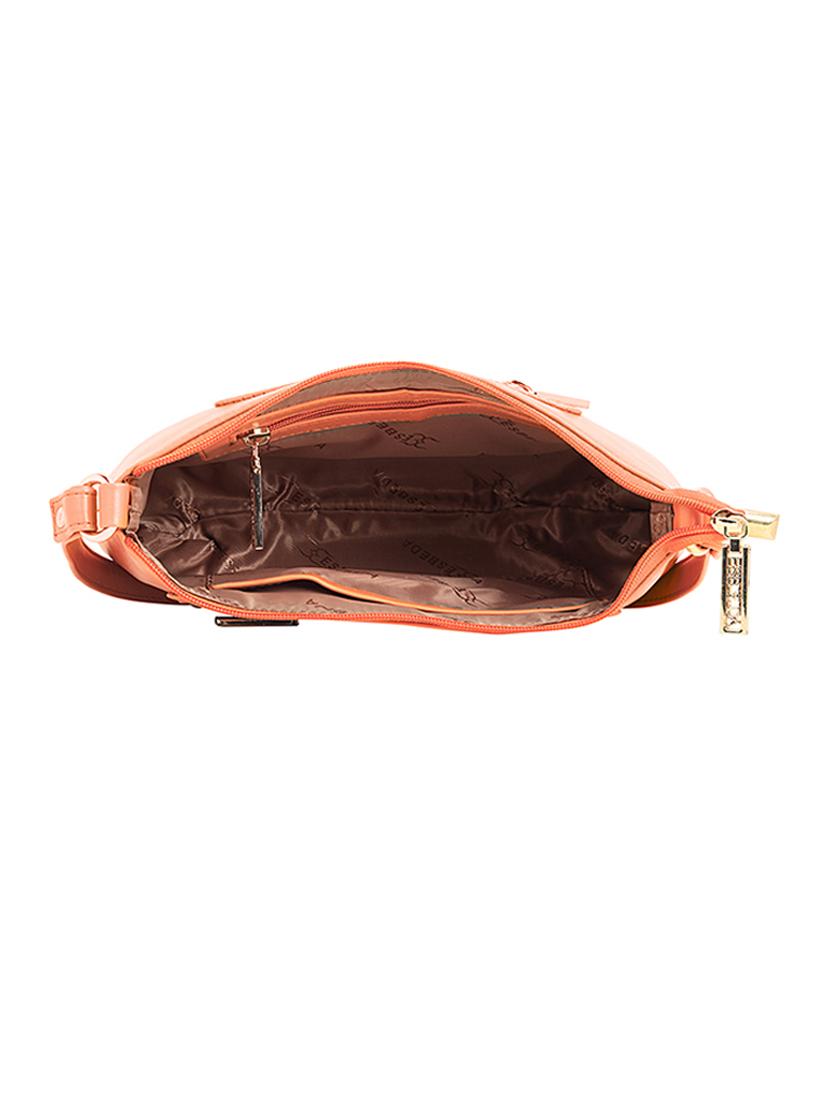 orange leatherette (pu) handbag - 18394343 - Standard Image - 2