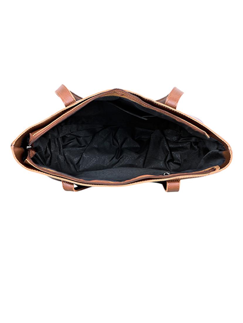 tan leatherette (pu) handbag - 18394367 - Standard Image - 2