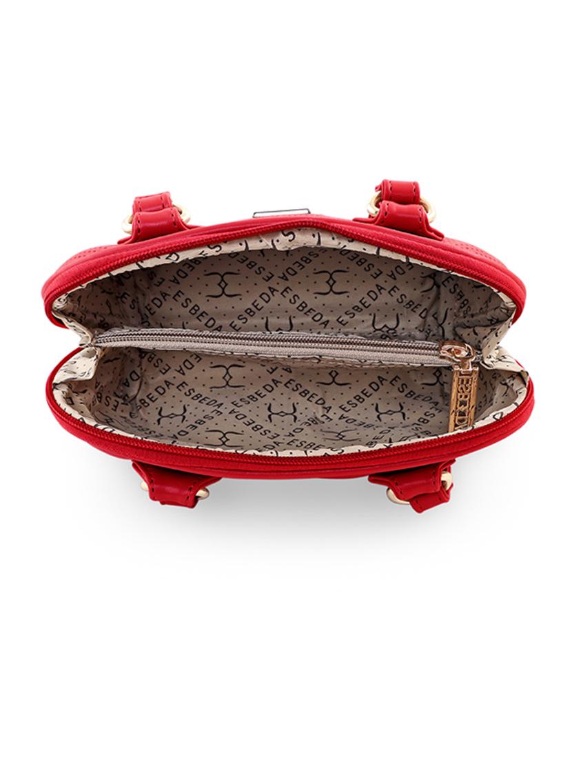 red leatherette (pu) handbag - 18394397 - Standard Image - 2