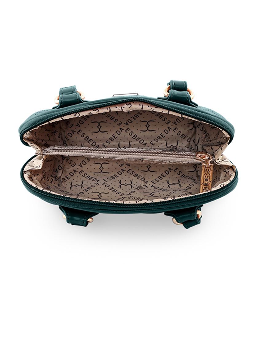 green leatherette (pu) handbag - 18394403 - Standard Image - 2