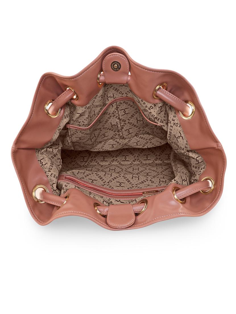 orange leatherette (pu) handbag - 18394446 - Standard Image - 2