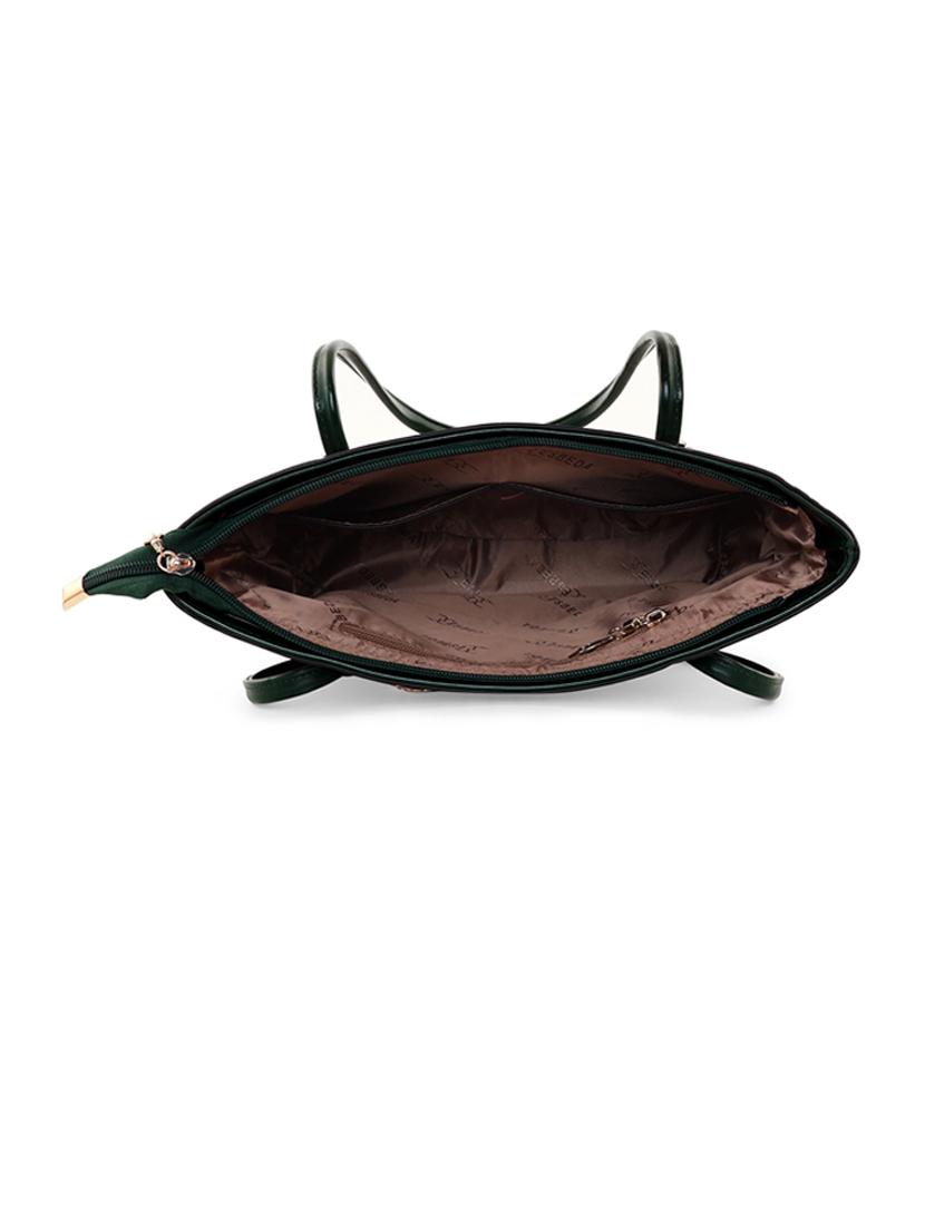 green leatherette (pu) handbag - 18394510 - Standard Image - 2