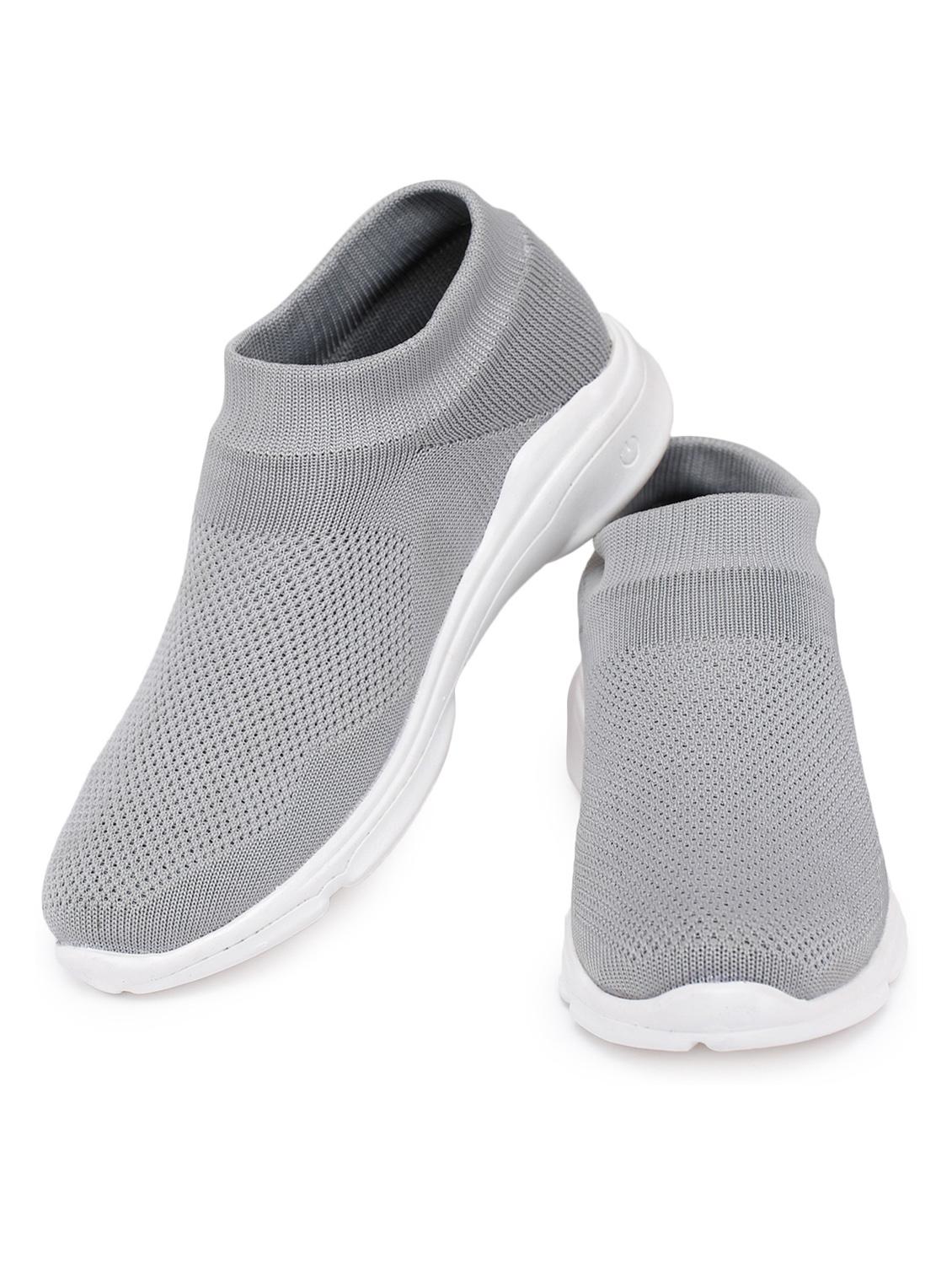 grey mesh slip on sports shoes - 18394557 - Standard Image - 2