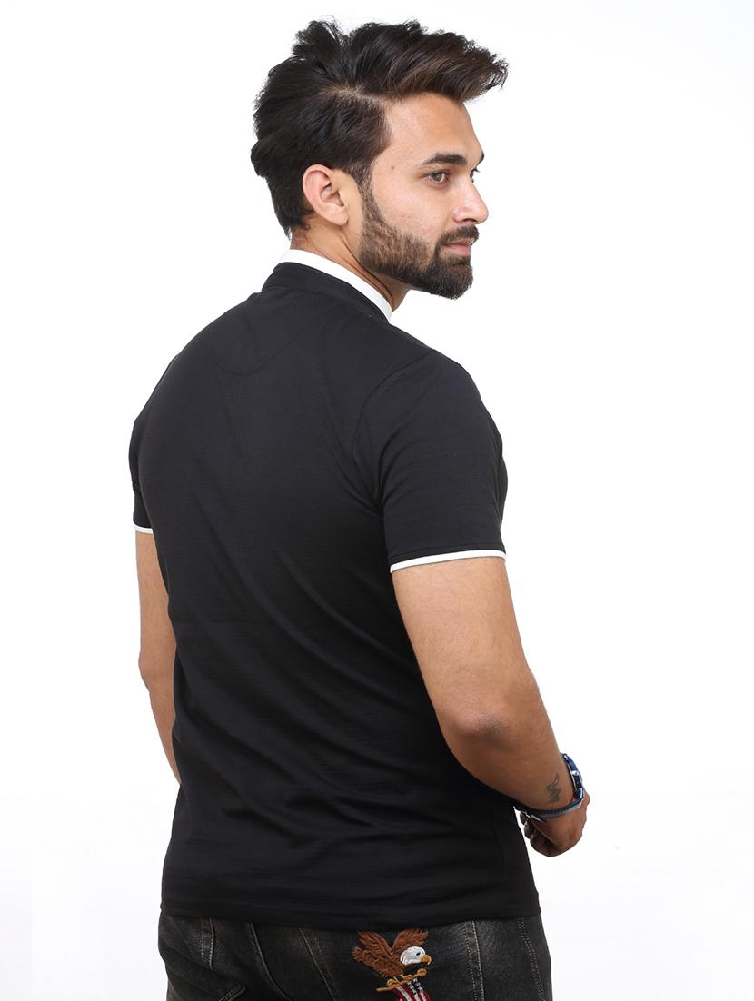 black solid t-shirt - 18394729 - Standard Image - 2