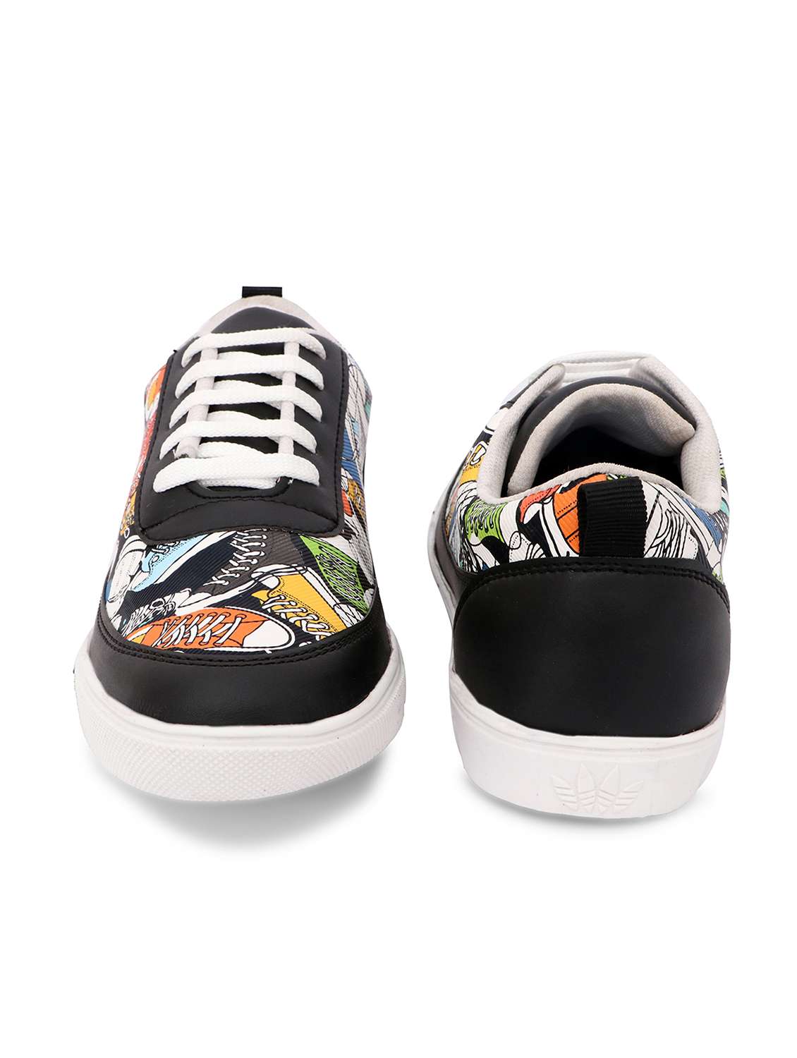 black mesh & synthetic lace up sneakers - 18394997 -  Standard Image - 2